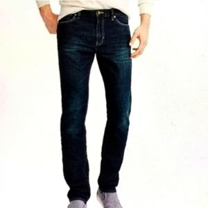 J. Crew Driggs Slim Straight Jeans 34 x 34 100% Cotton Dark Wash